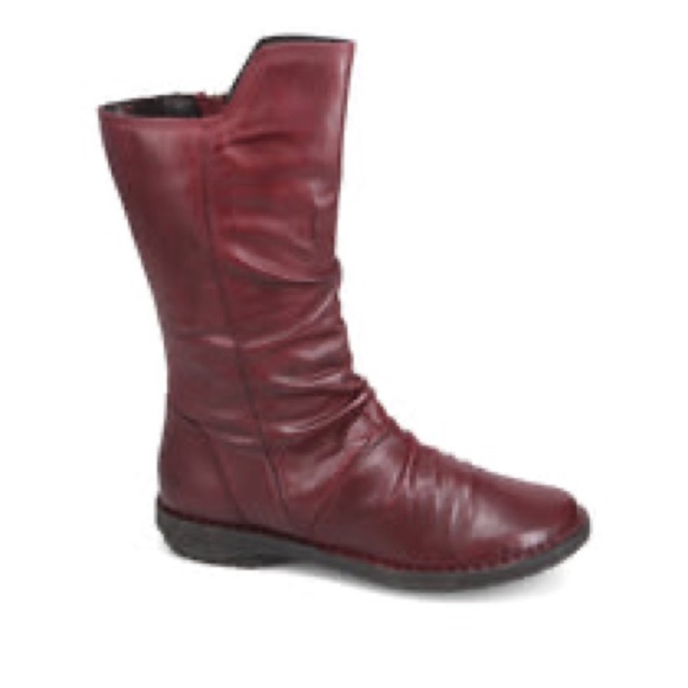 Miz Mooz Red Leather Winter Boots